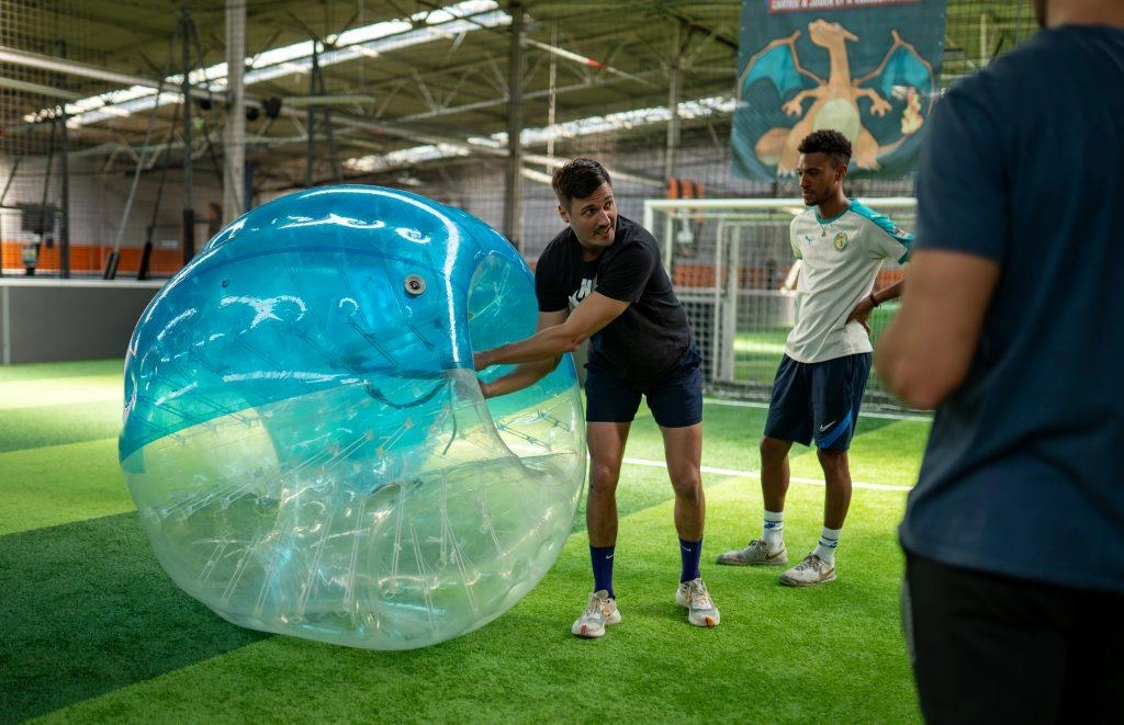 bubble football outfit